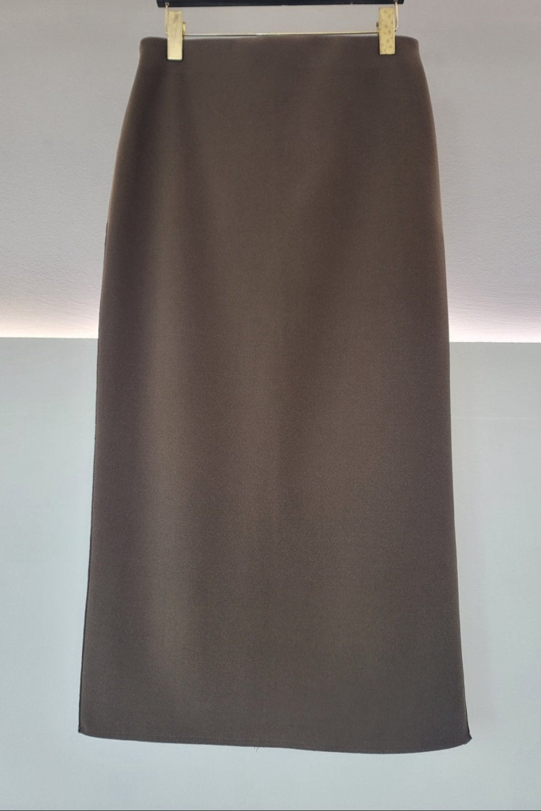 Pencil Back Slit Long Skirt