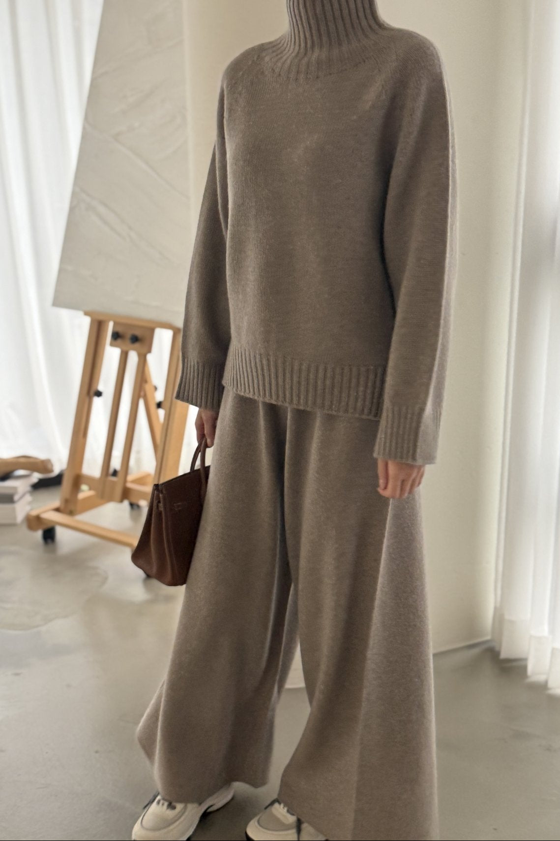 Oslo Wide Leg Sweater Pants