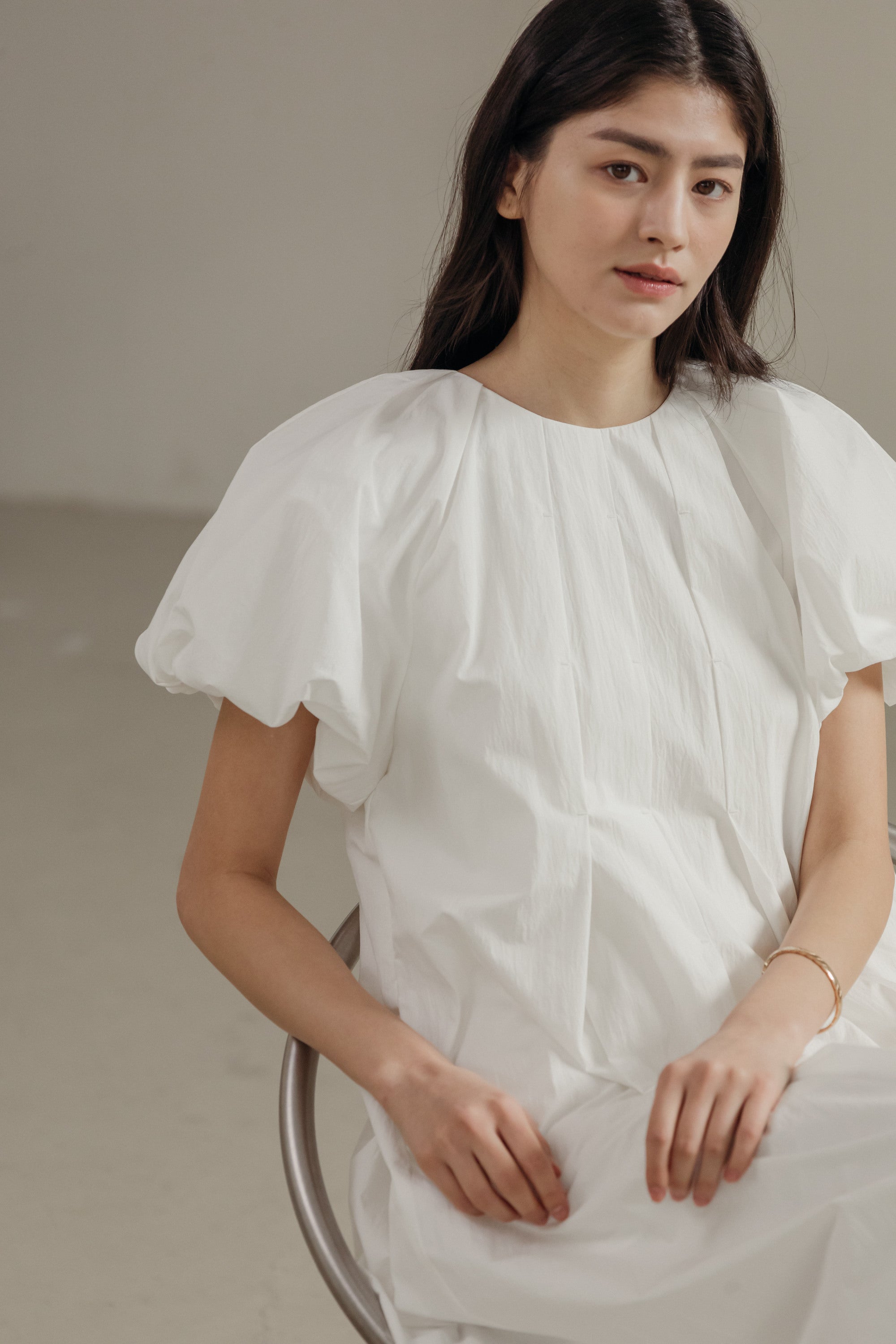 Camilla Puff Sleeve Midi Dress