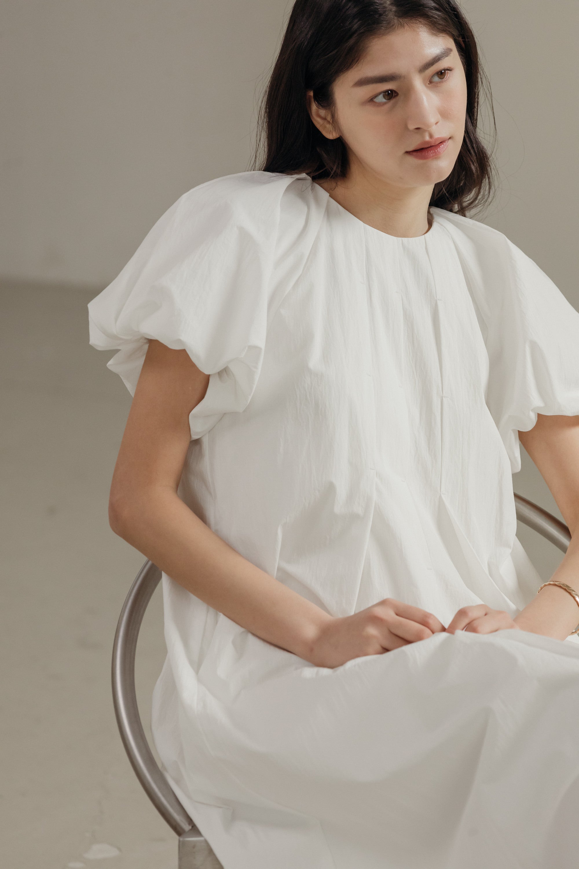 Camilla Puff Sleeve Midi Dress