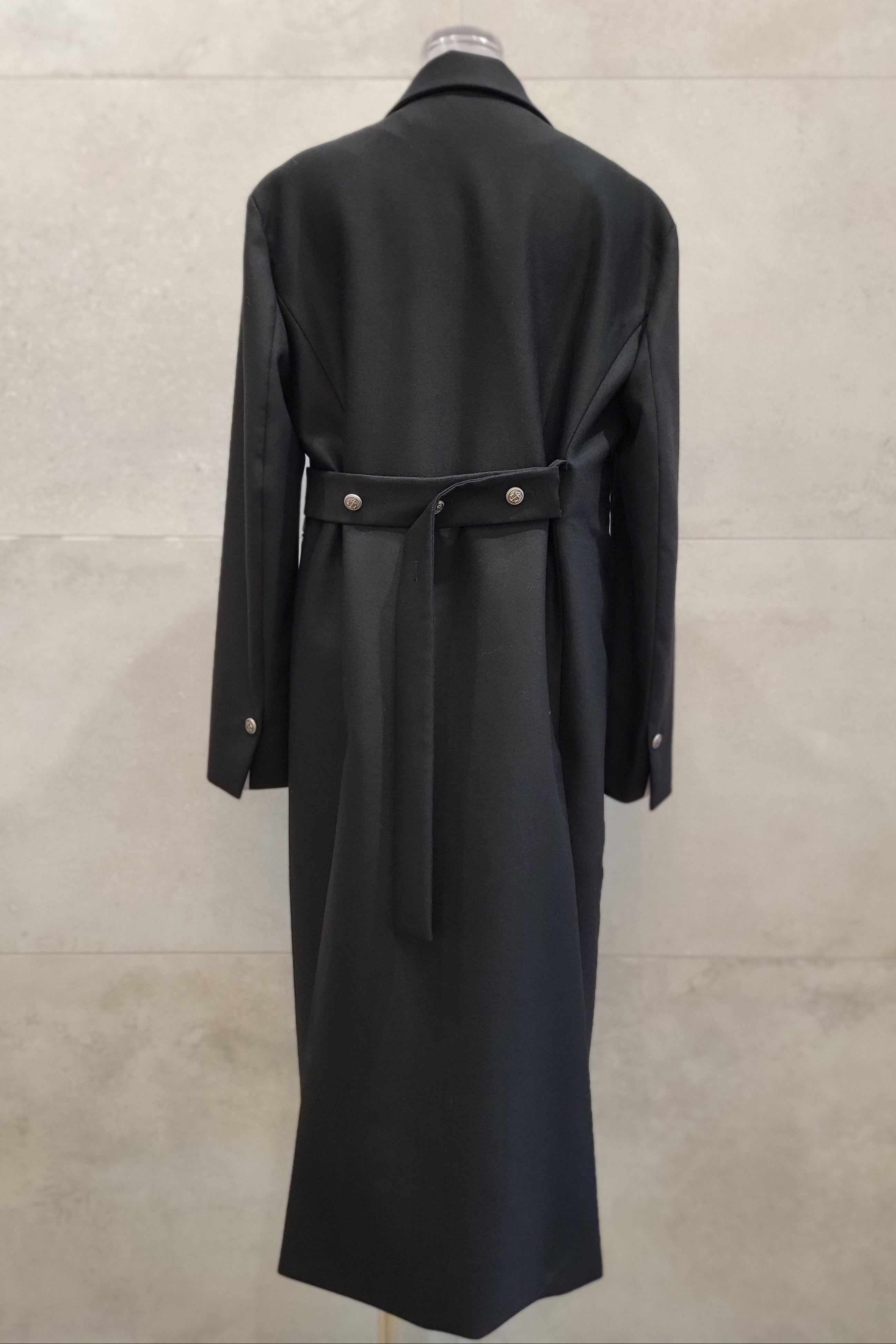 Wool Silver Boss Coat