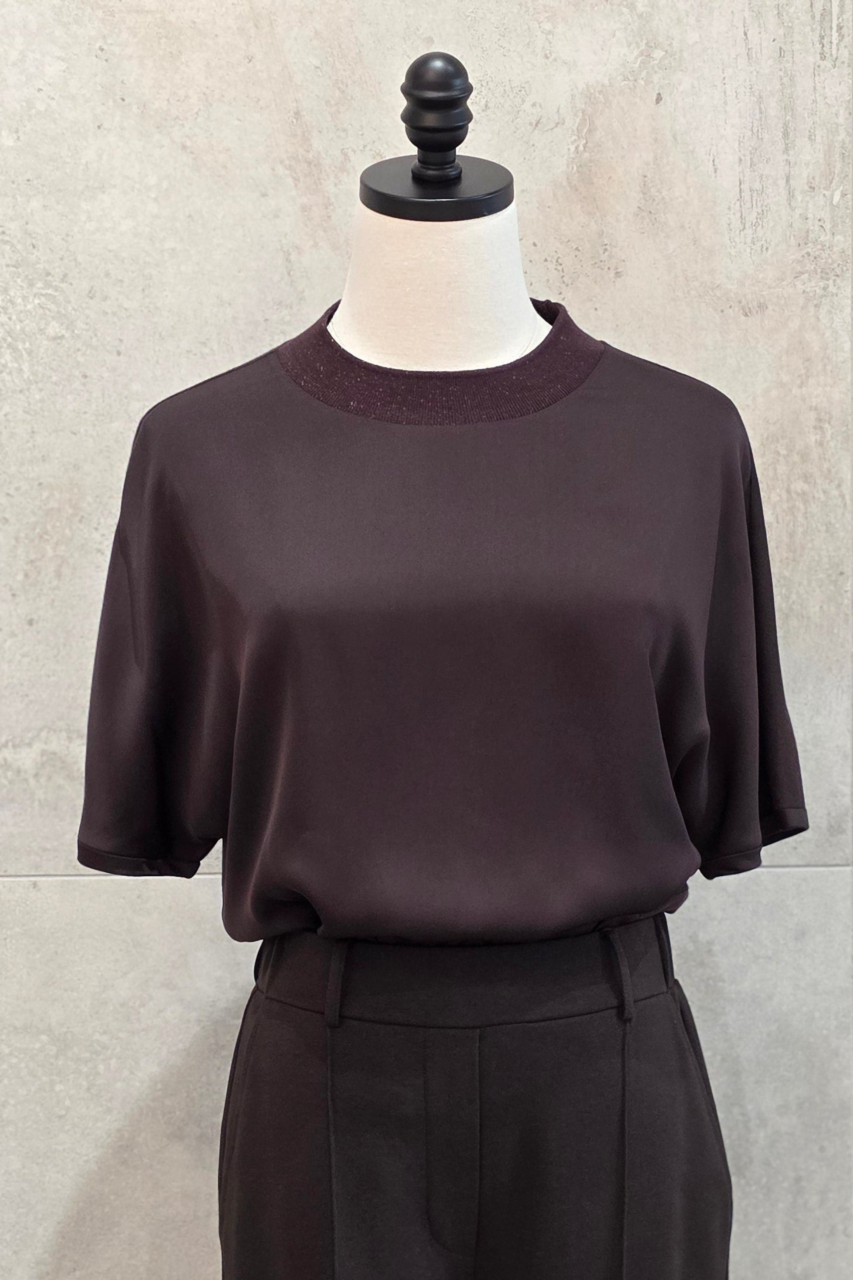 Satin T-Shirt Blouse
