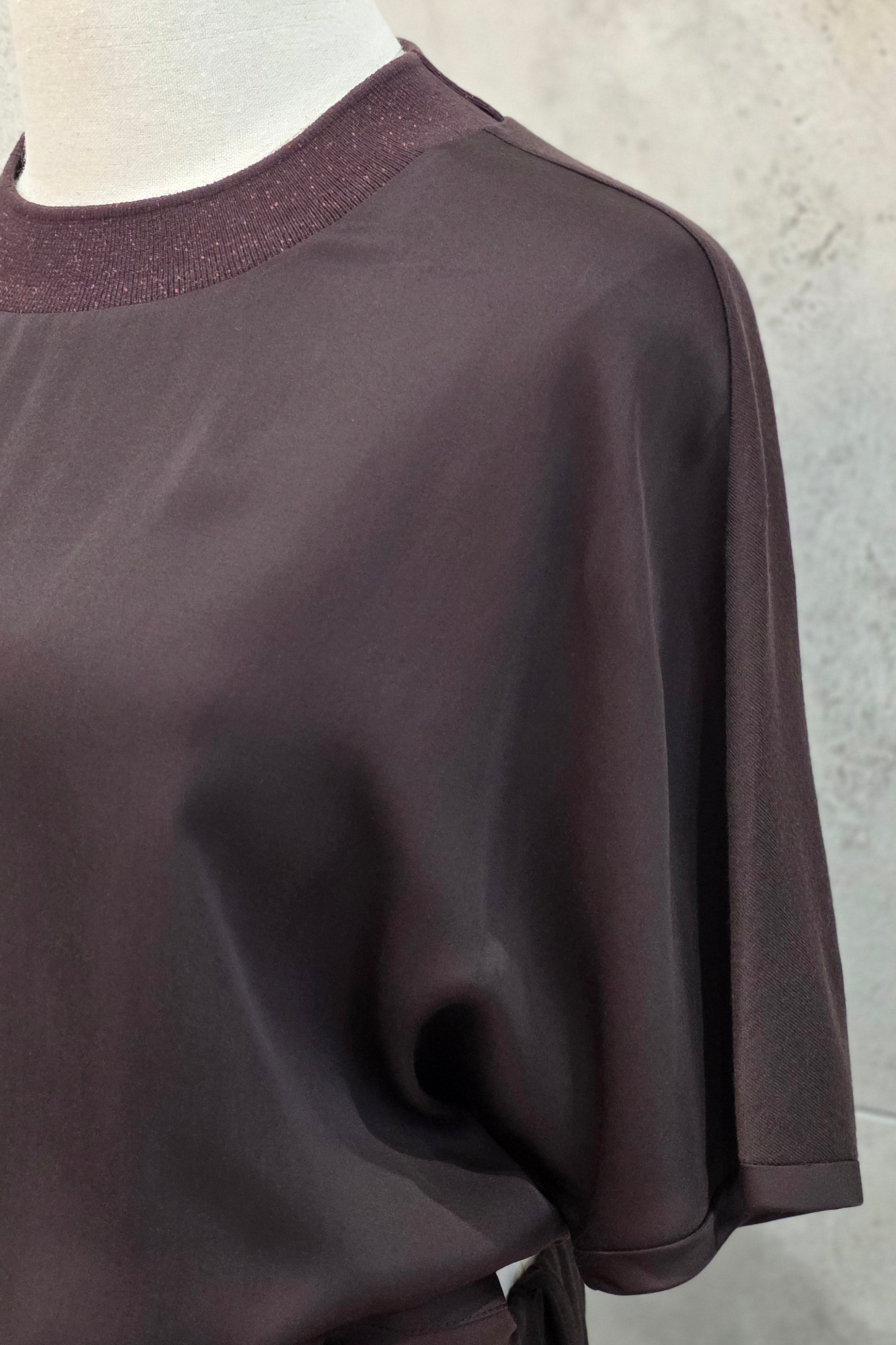 Satin T-Shirt Blouse