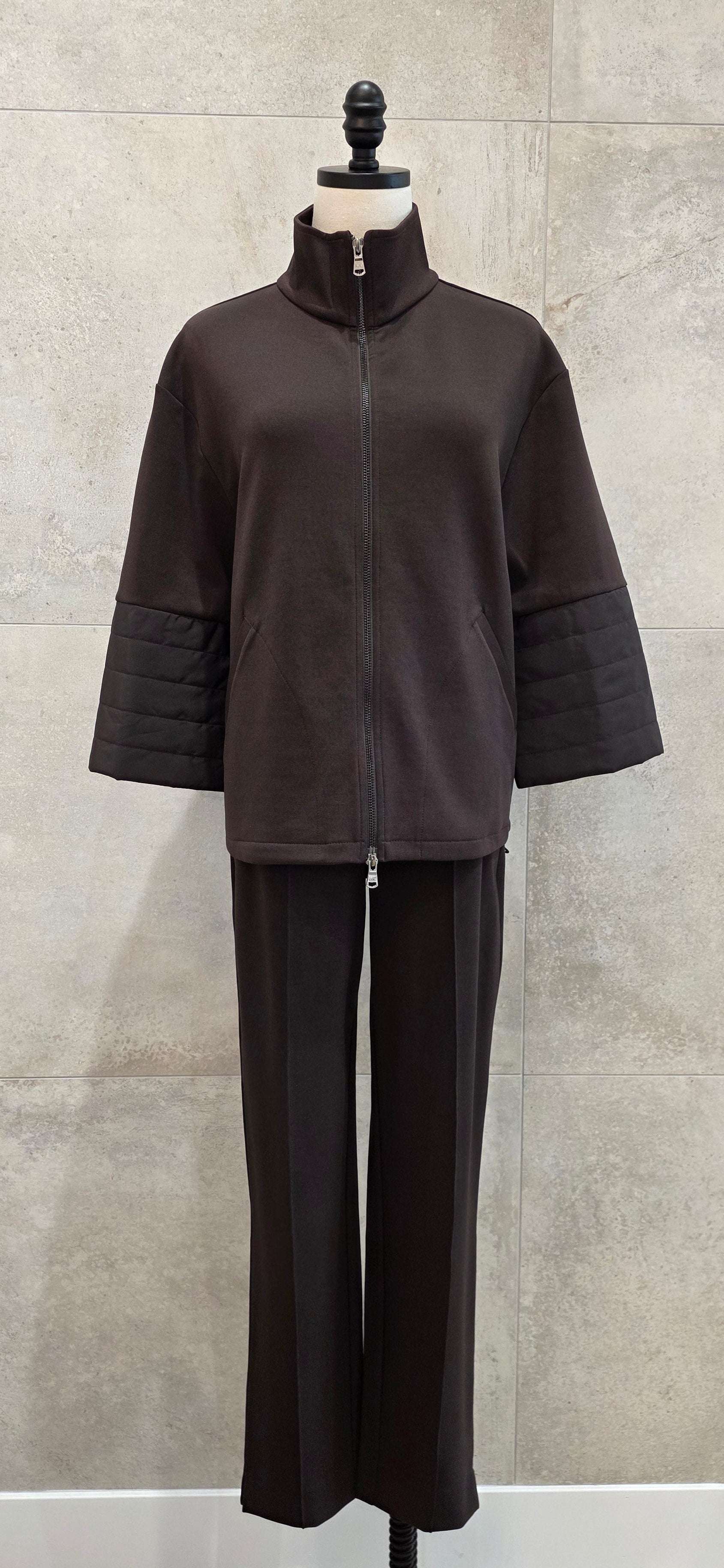 Puffer Sleeve Jersey Jacket