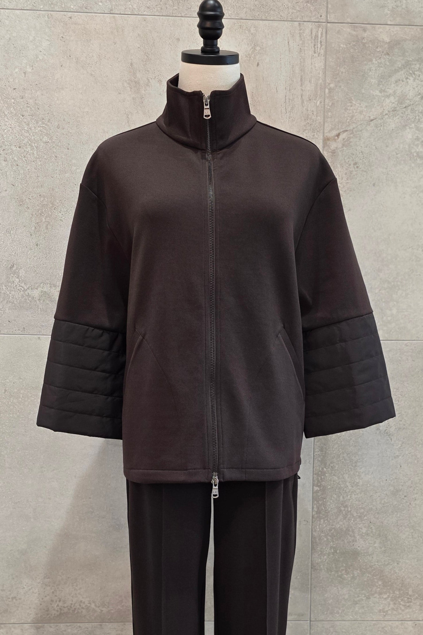 Puffer Sleeve Jersey Jacket