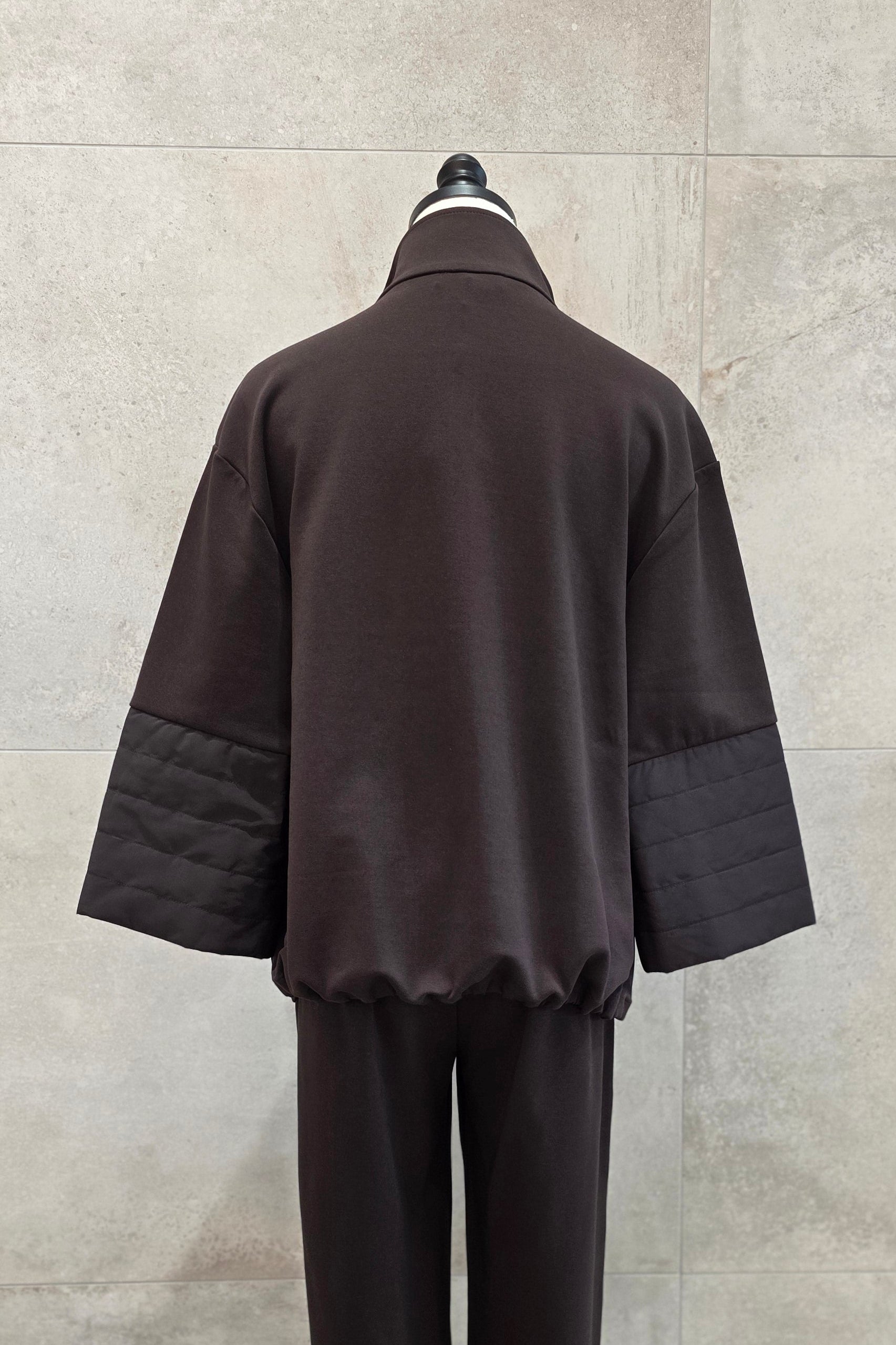 Puffer Sleeve Jersey Jacket