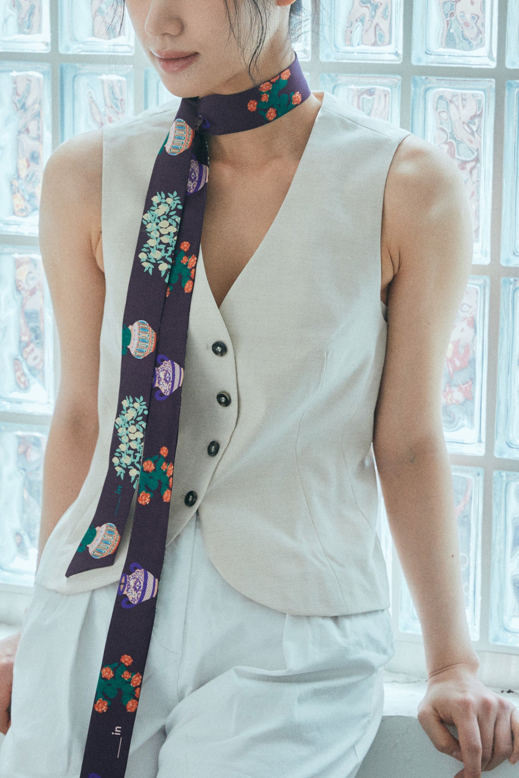 Twilly Silk Ribbon Scarf Long