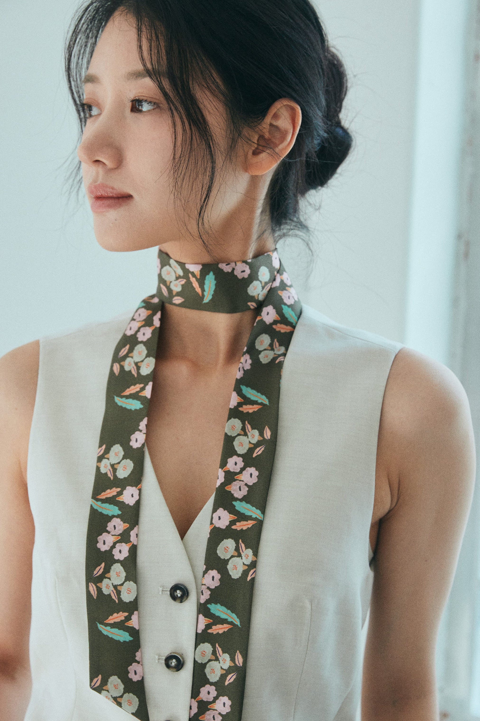 Twilly Silk Ribbon Scarf Long