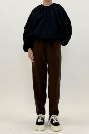 Adjustable Shirred Sleeve Tech Blouse