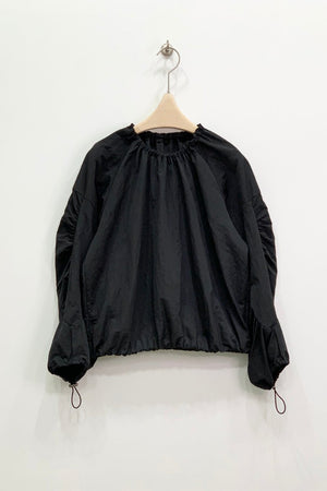 Adjustable Shirred Sleeve Tech Blouse
