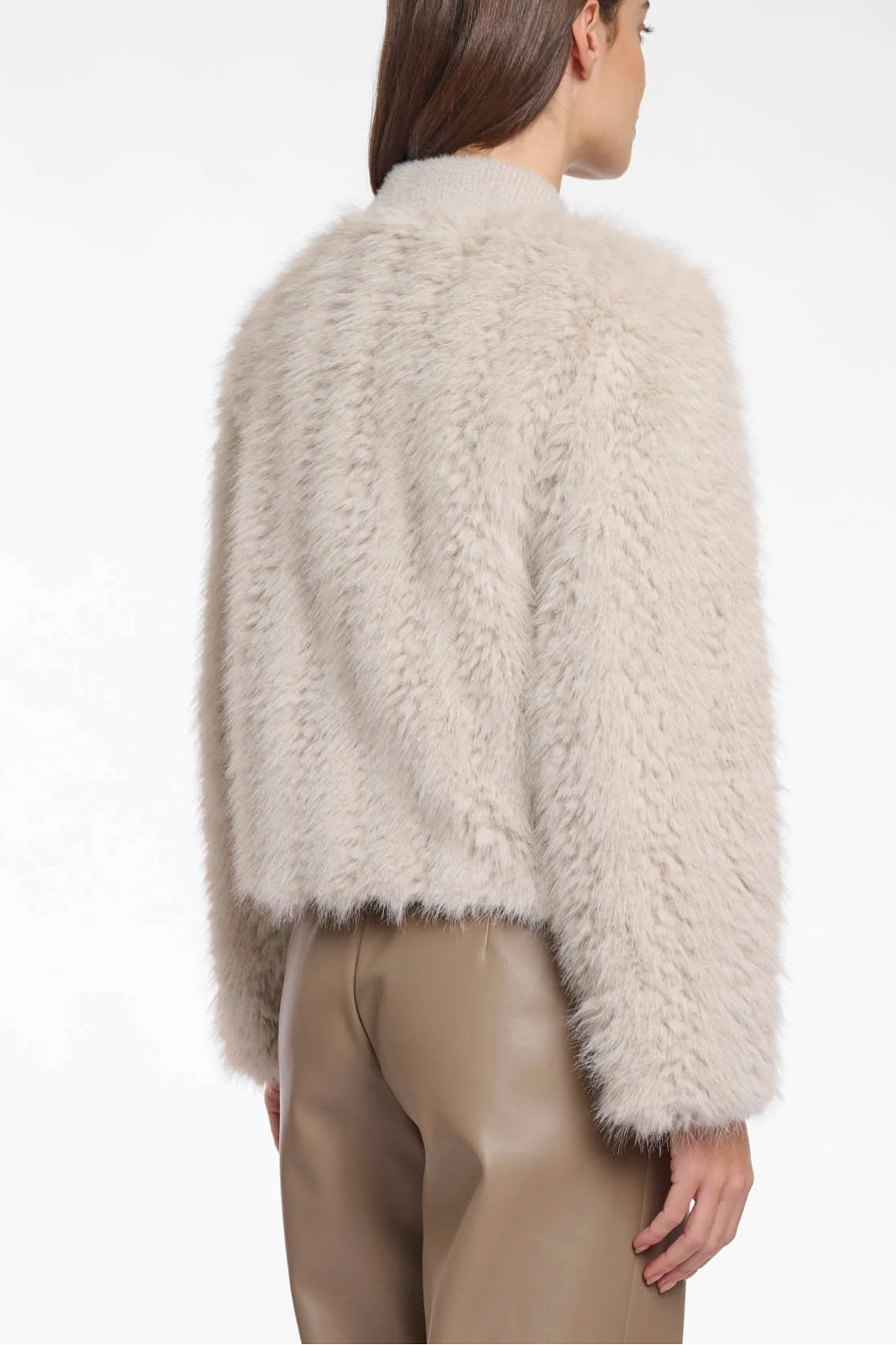 Faux Fur Cardigan Jacket