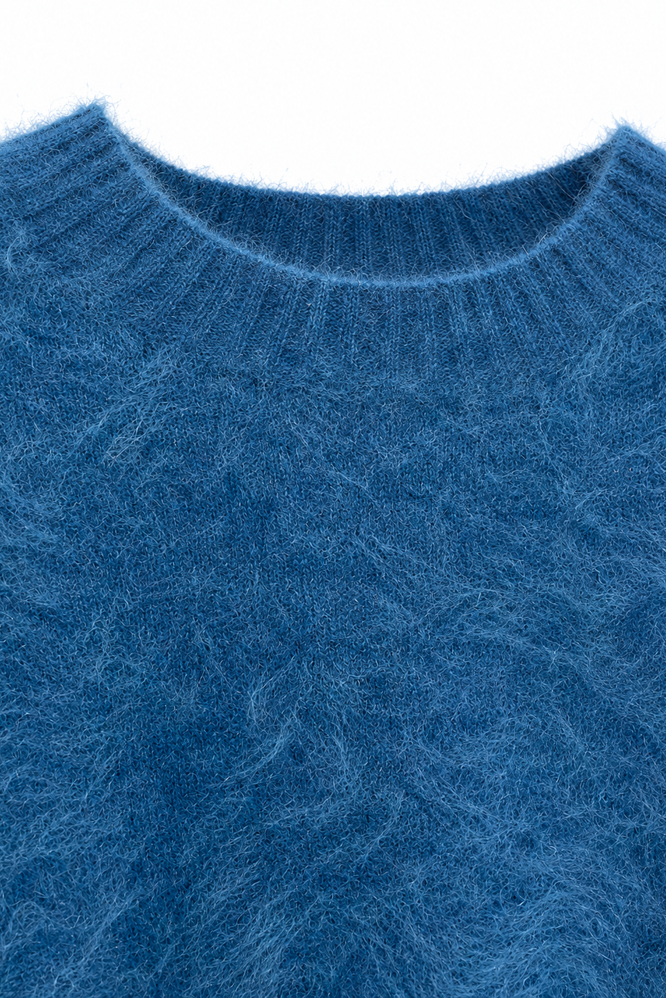 Brushed Cashmere Crewneck Sweater