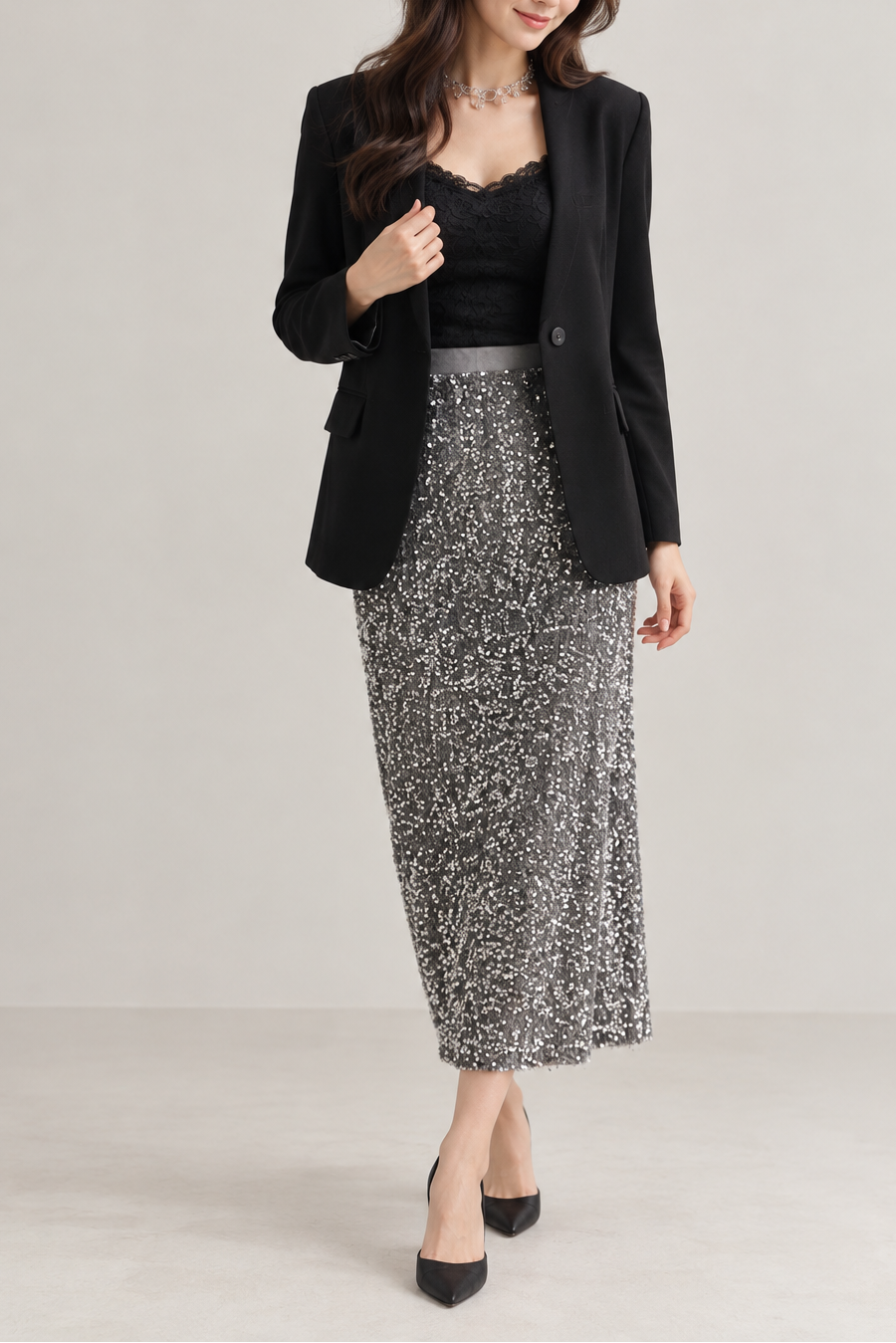 Twinkle Sequin Skirt
