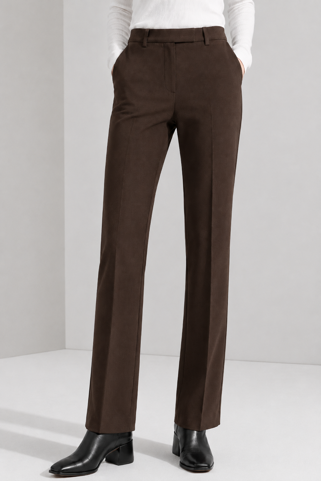 Ponte Pintuck Slim Fit Pants
