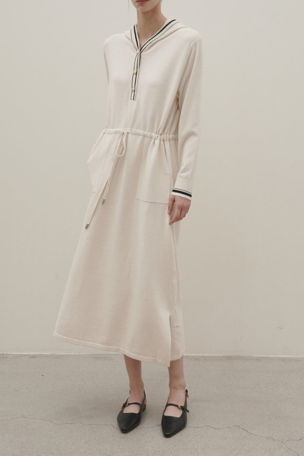 Hoodie Sweater Midi Dress