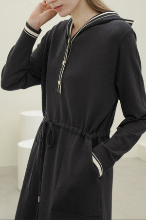 Hoodie Sweater Midi Dress