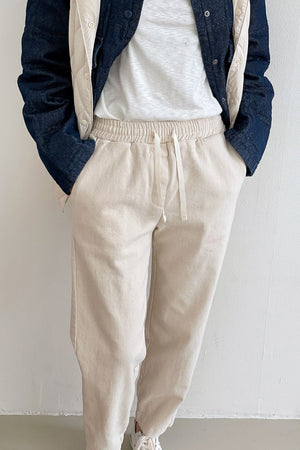 Cotton Blend Relaxed Fit Jogger Pants