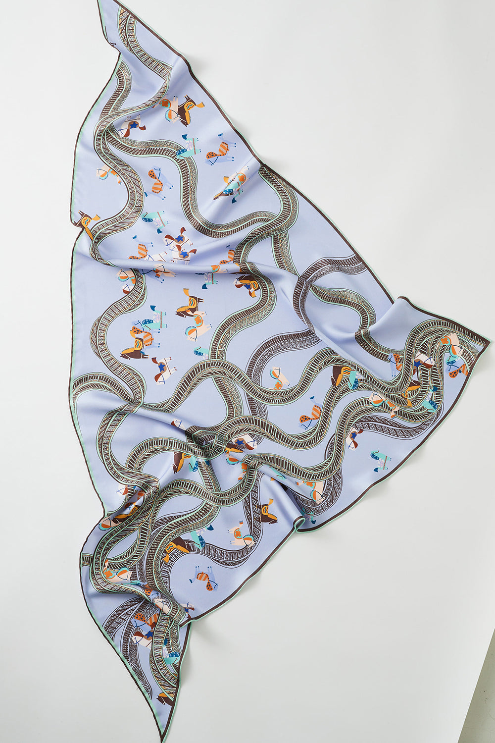 Equine Triangle Silk Scarf