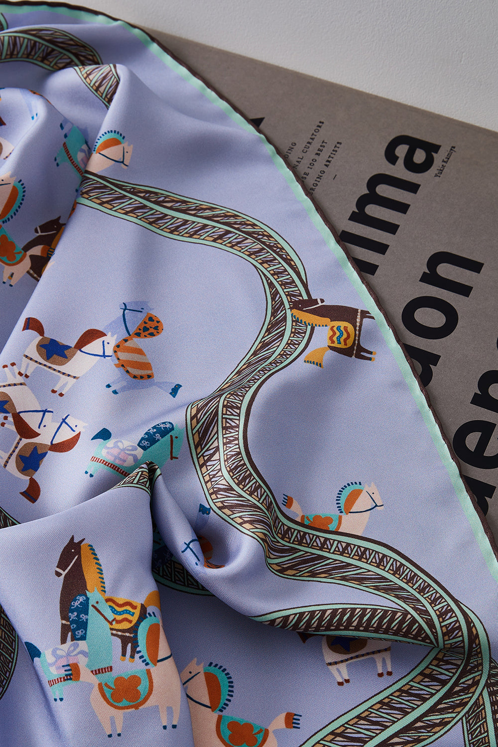 Equine Triangle Silk Scarf