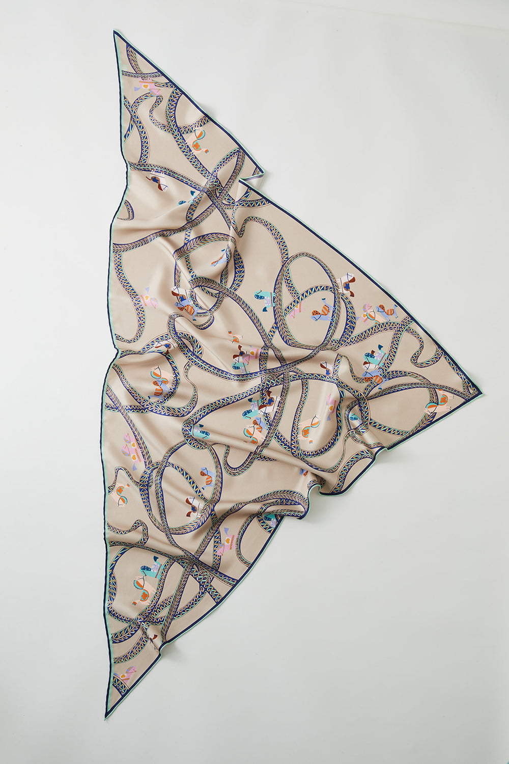 Equine Triangle Silk Scarf