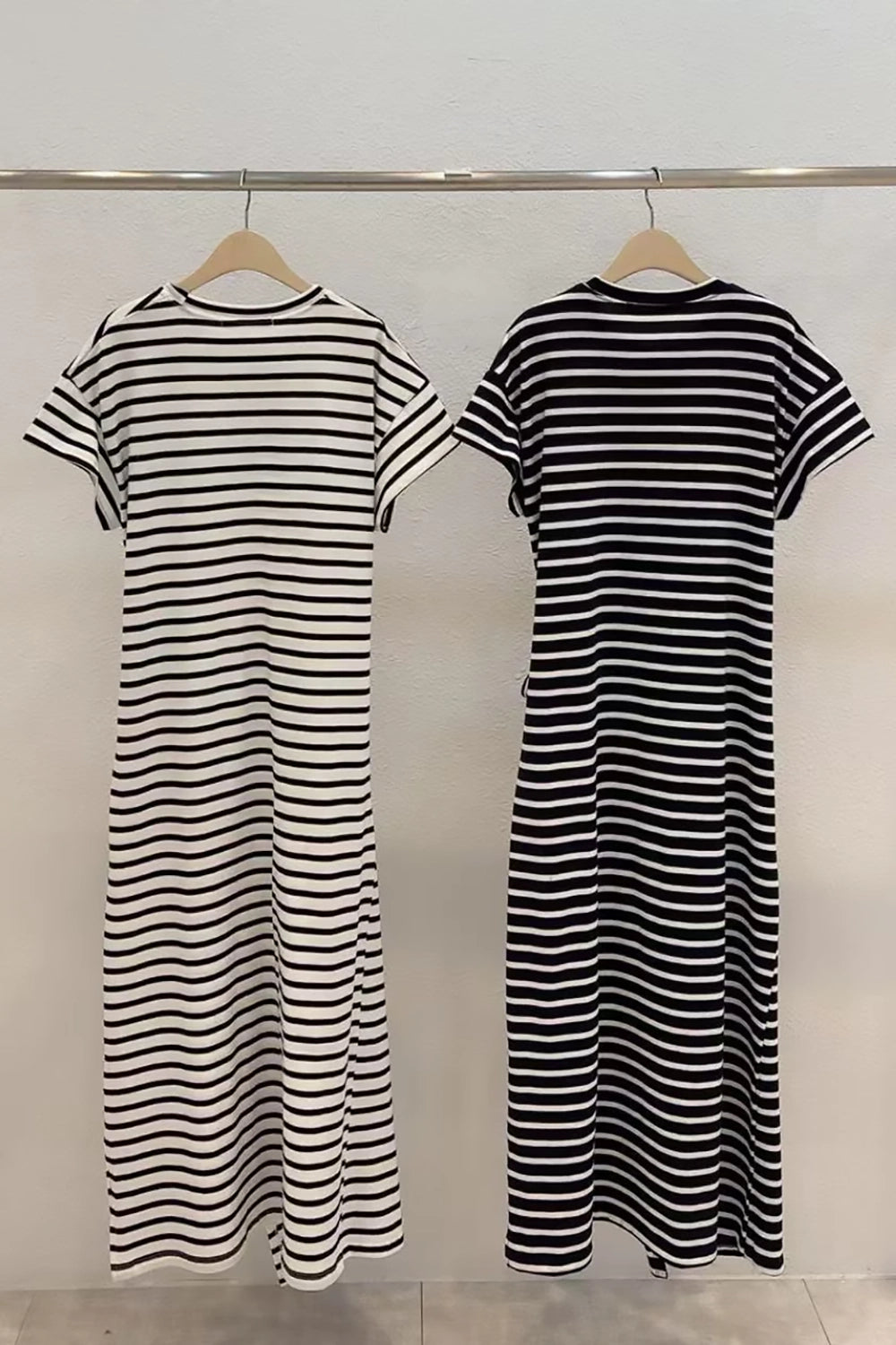 Etta Stripe Wrap Dress