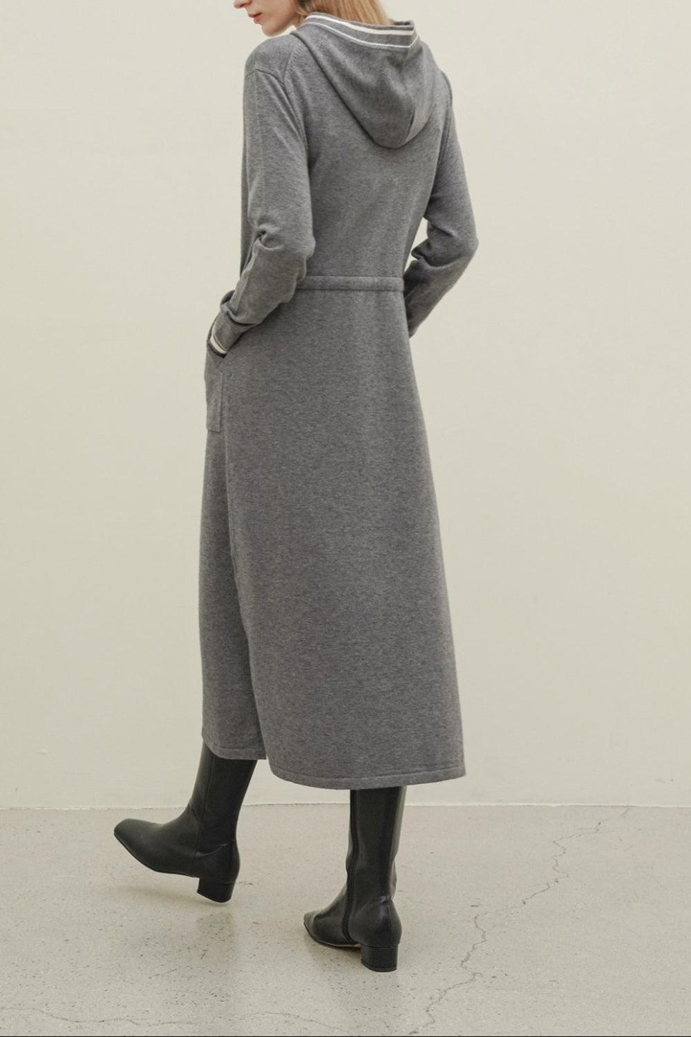 Hoodie Sweater Midi Dress