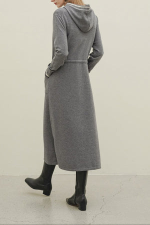 Hoodie Sweater Midi Dress