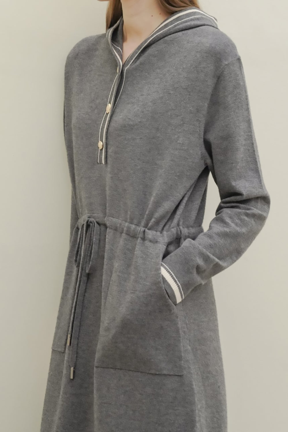 Hoodie Sweater Midi Dress