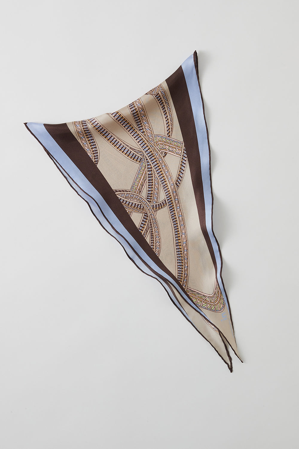 Interlace Diamond Silk Scarf