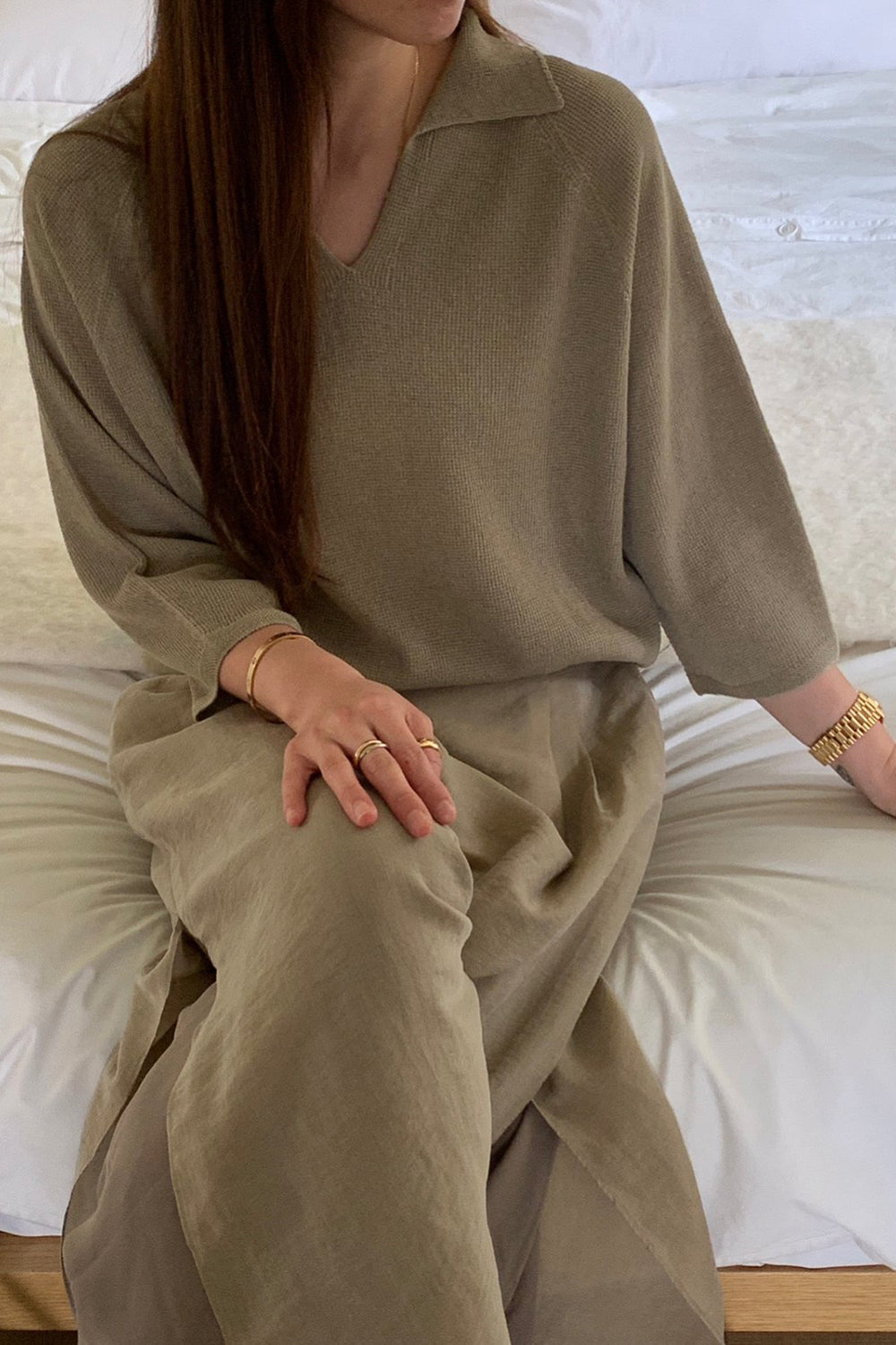 Johnny Collar Knit Top