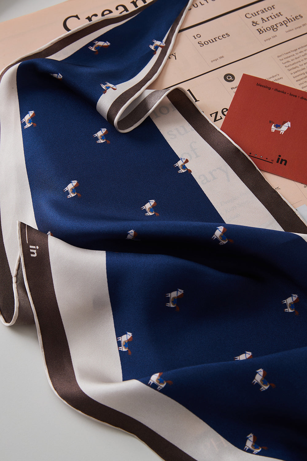 Petit Cheval Diamond Silk Scarf