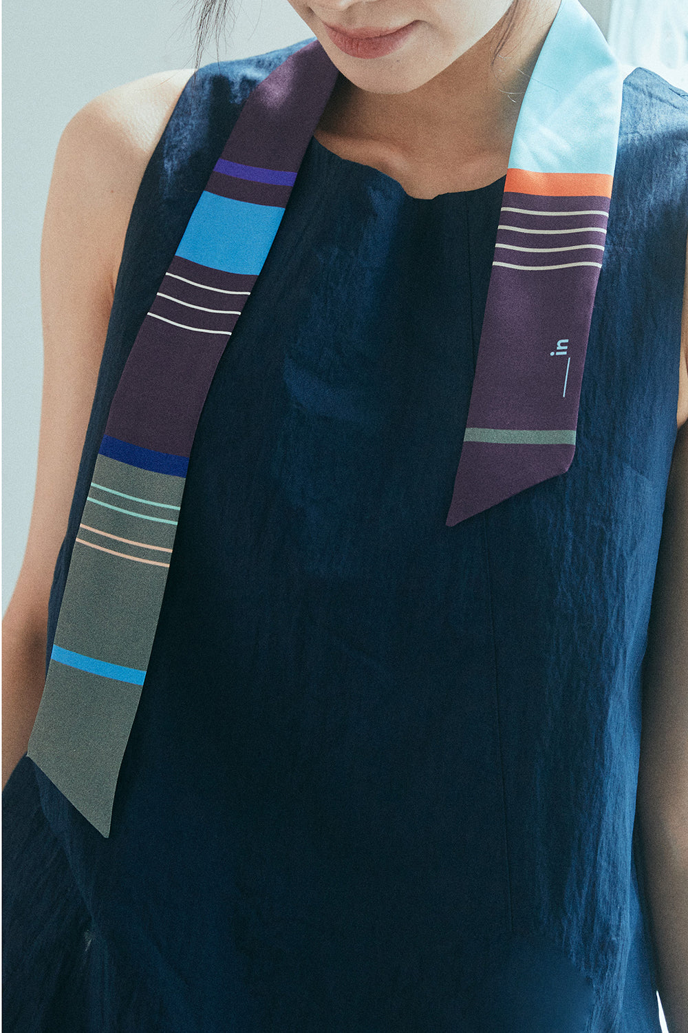 Striped Twilly Silk Ribbon