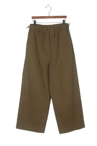 Toggle Cotton Wide Leg Pants