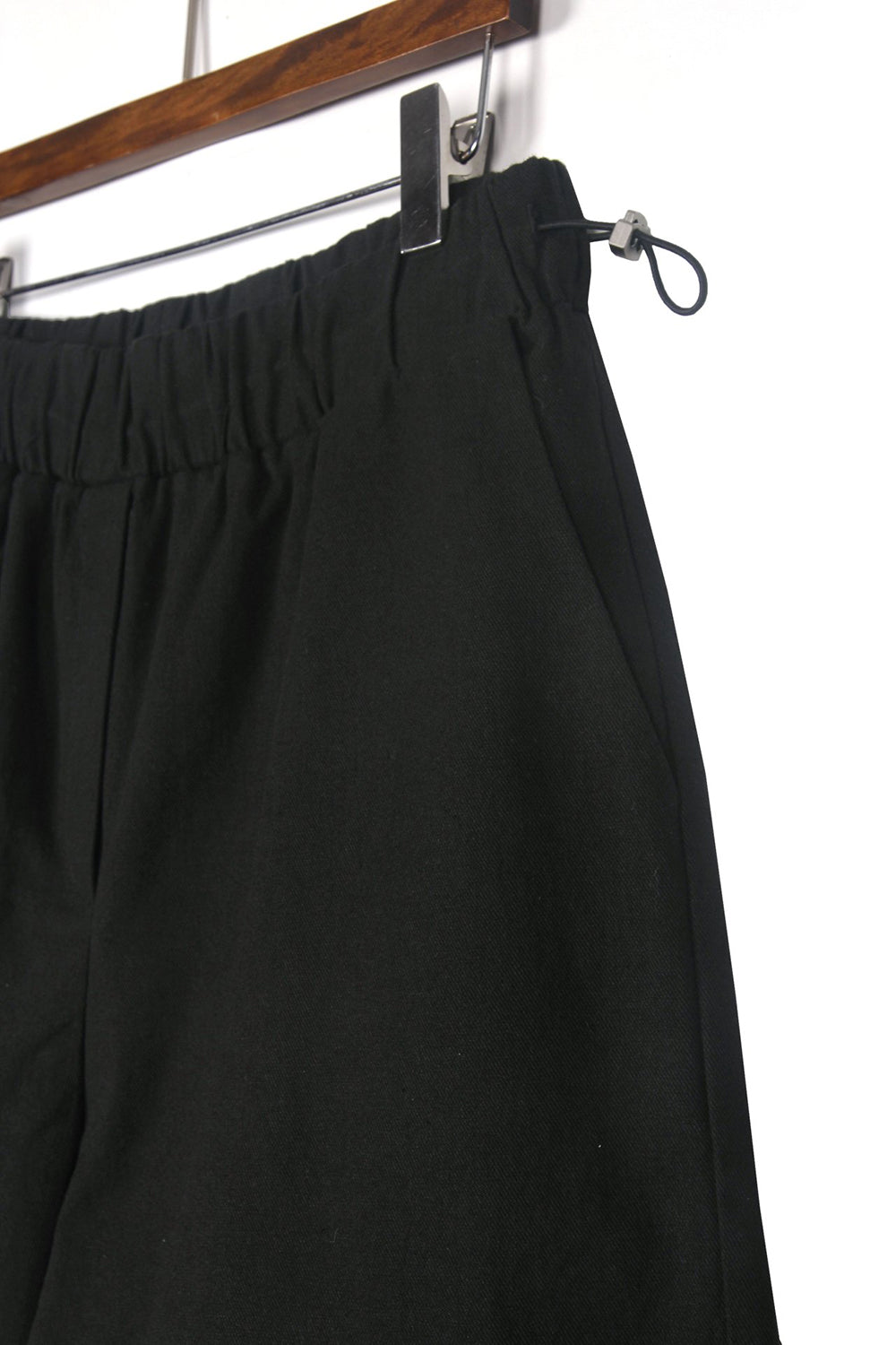 Toggle Cotton Wide Leg Pants