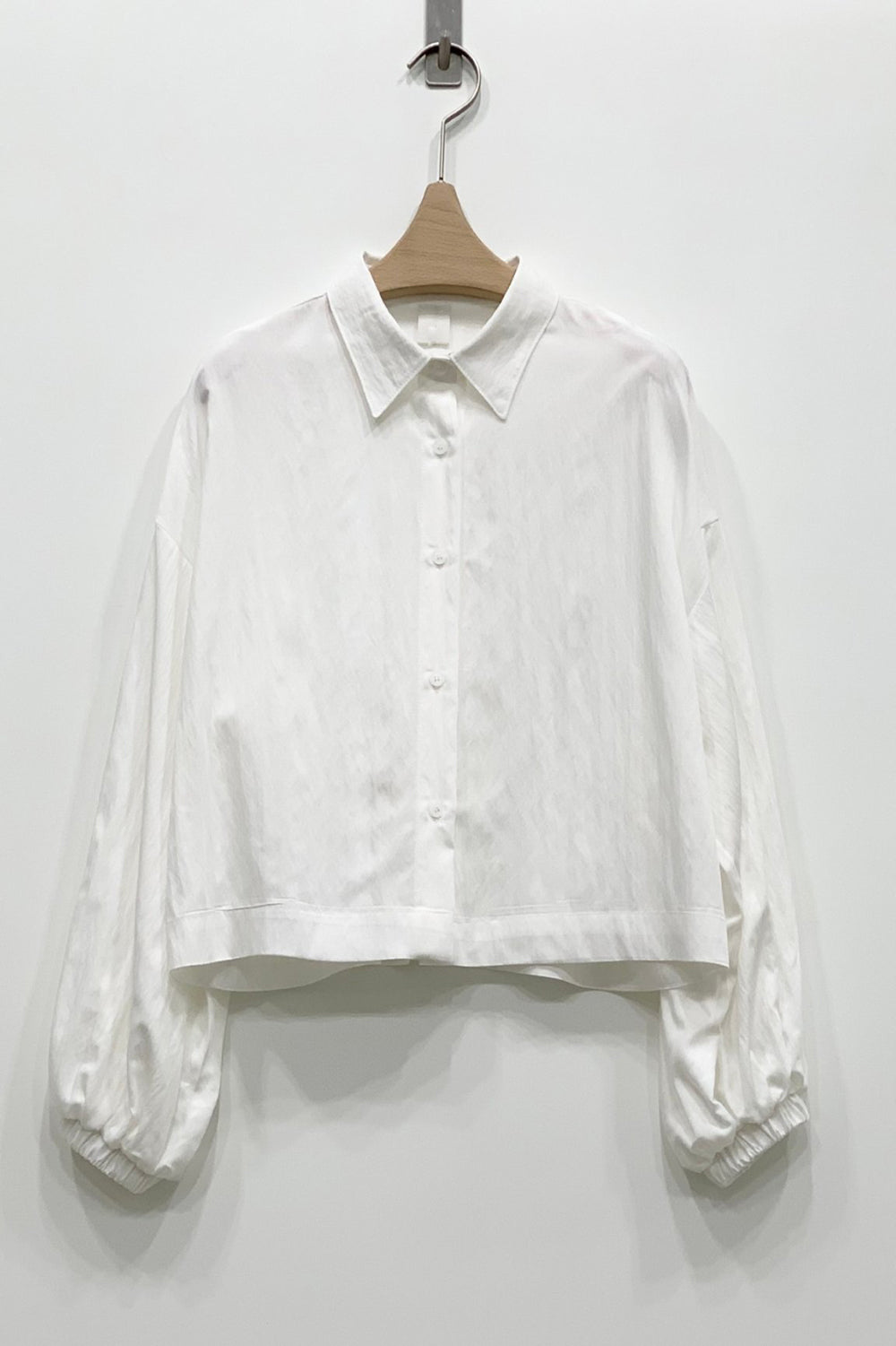 Elastic Shirred Sleeve Shirt