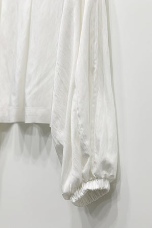 Elastic Shirred Sleeve Shirt