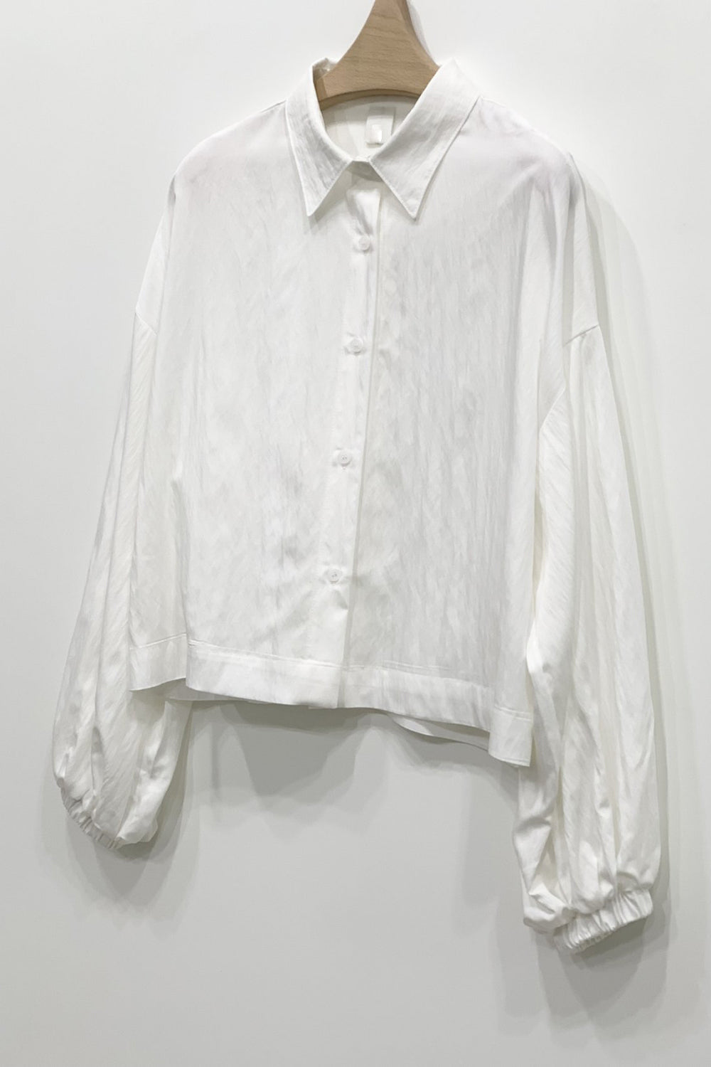 Elastic Shirred Sleeve Shirt