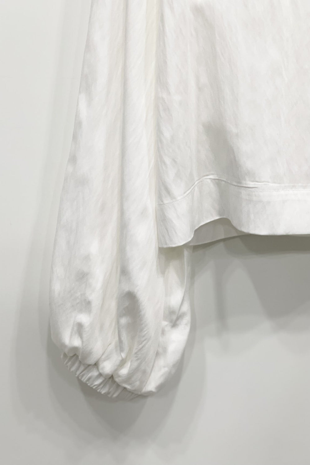 Elastic Shirred Sleeve Shirt