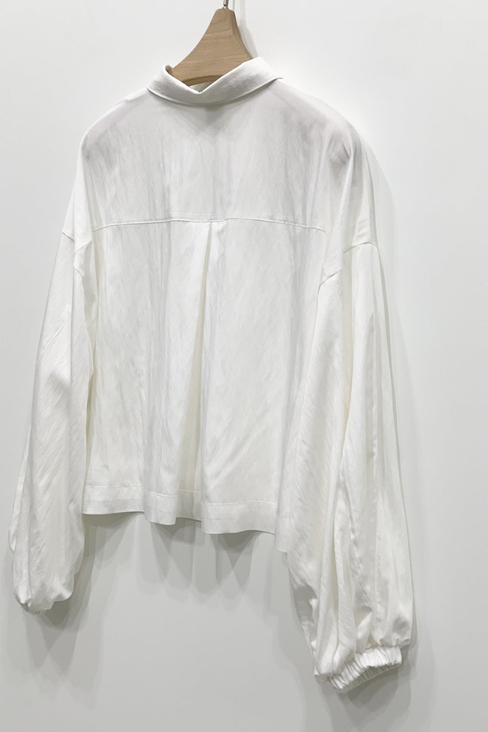 Elastic Shirred Sleeve Shirt
