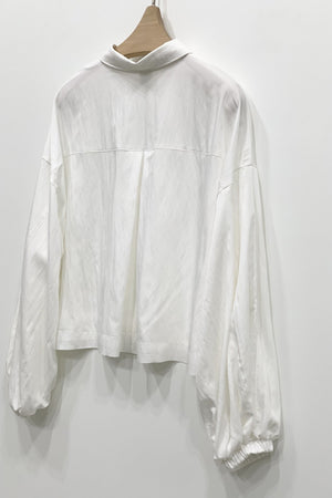 Elastic Shirred Sleeve Shirt