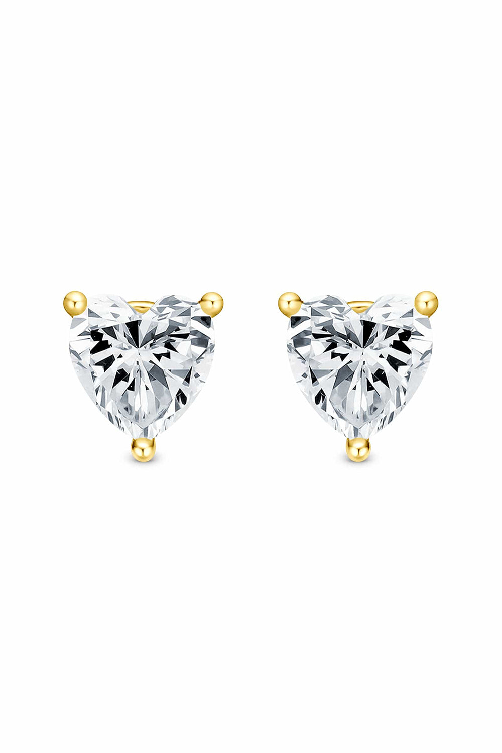 Alpha Heart Stud Earrings