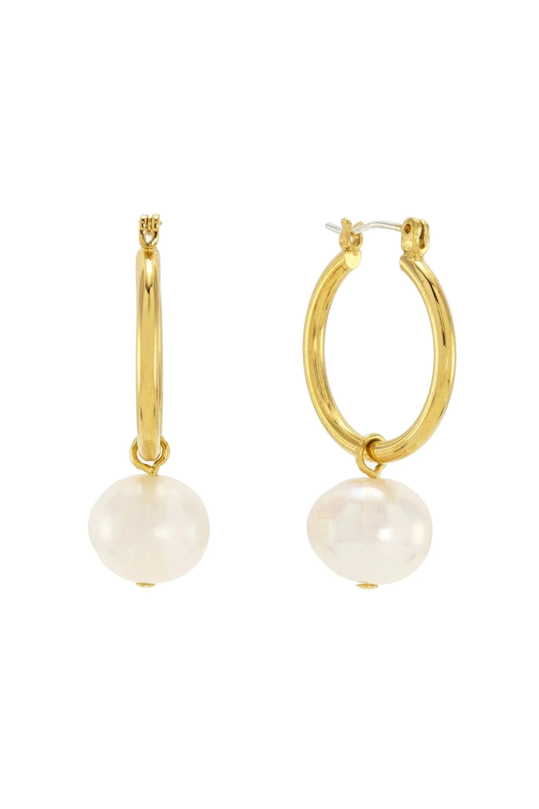Andie Pearl Hoop Earrings