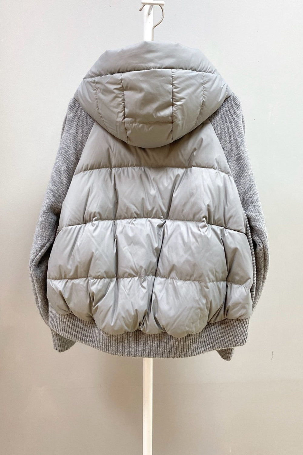 Cable Knit Puffer Jacket