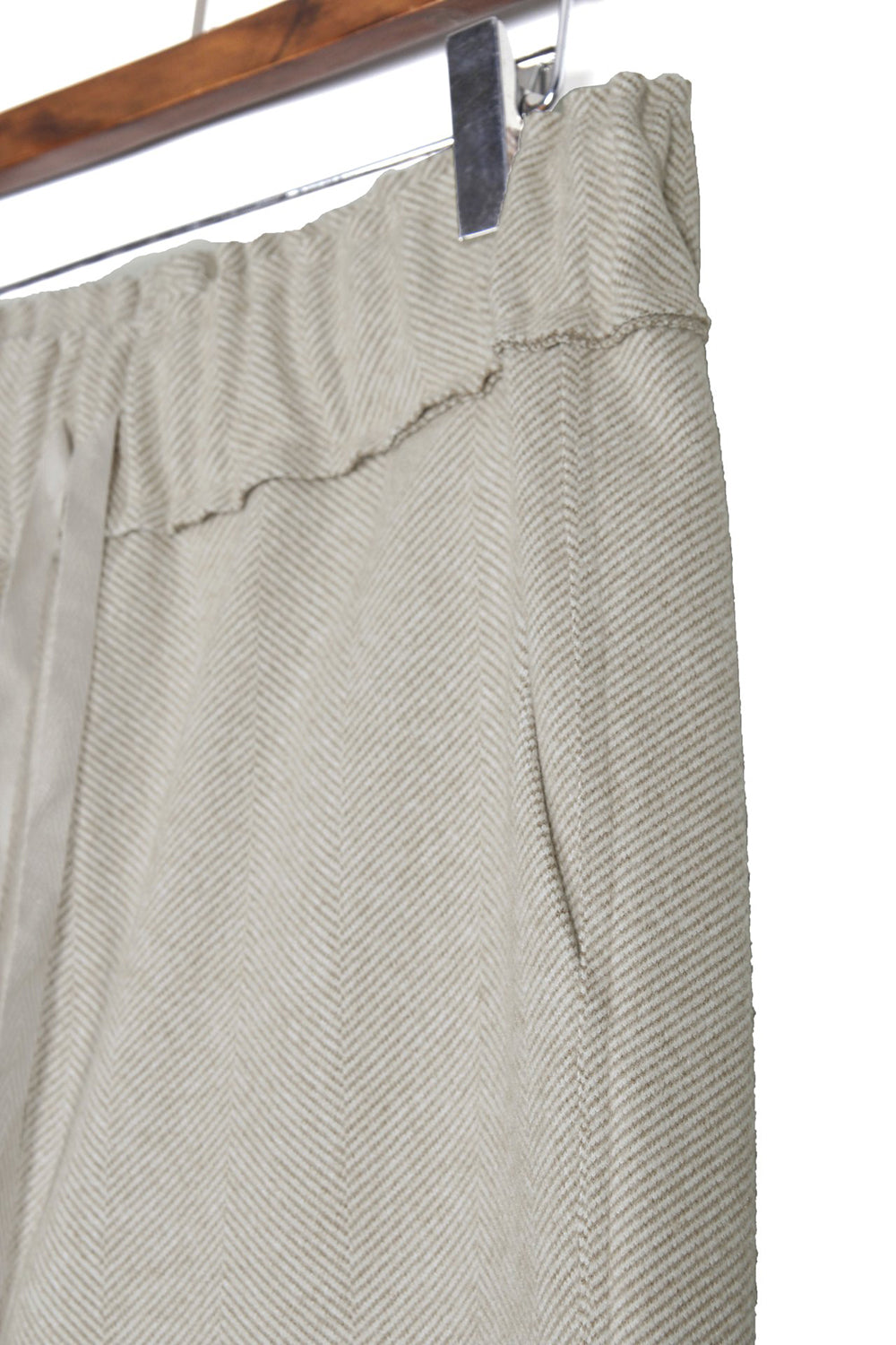 Herringbone Wool Blend Pants