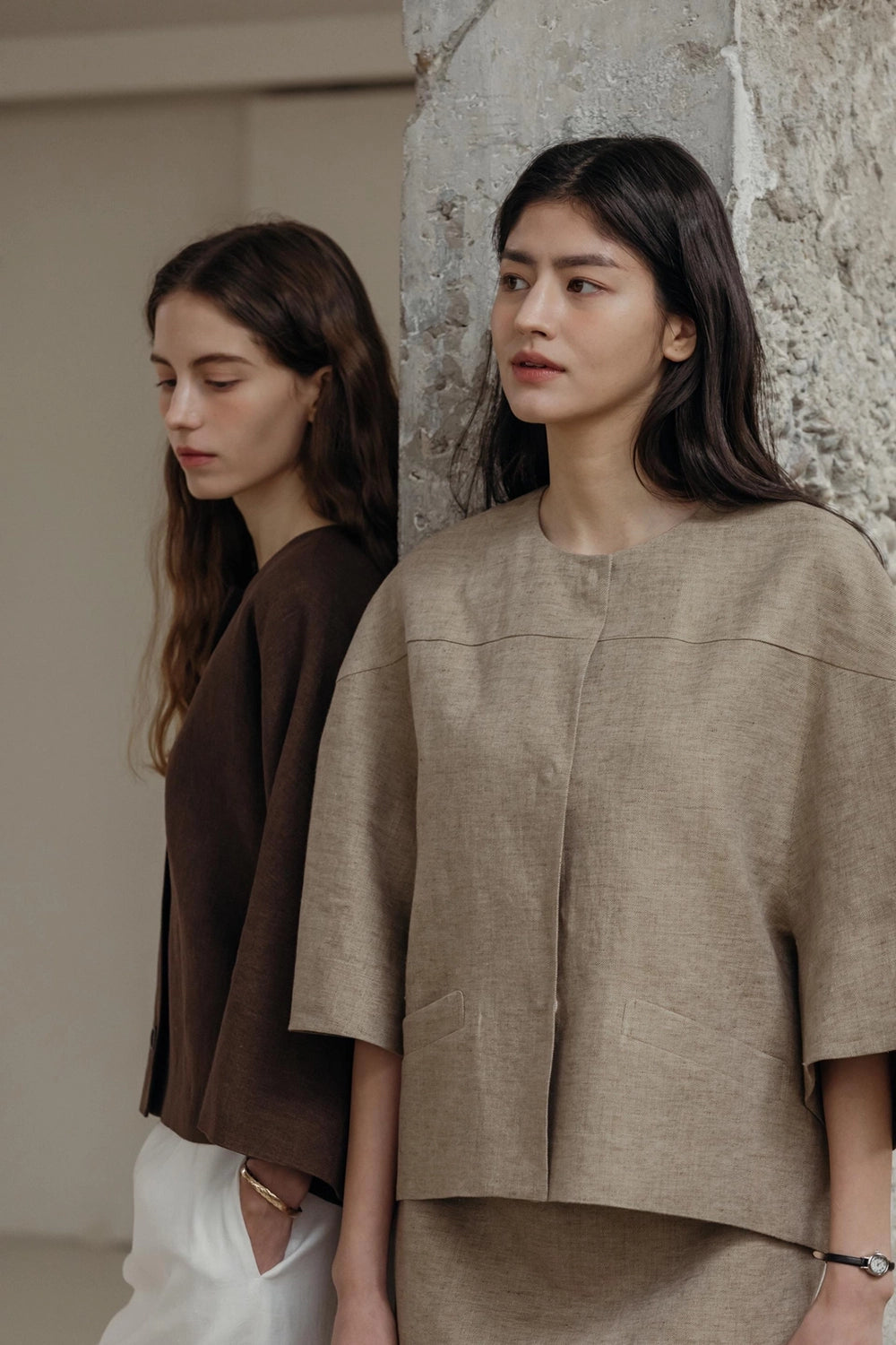 Lila Oversized Linen Jacket