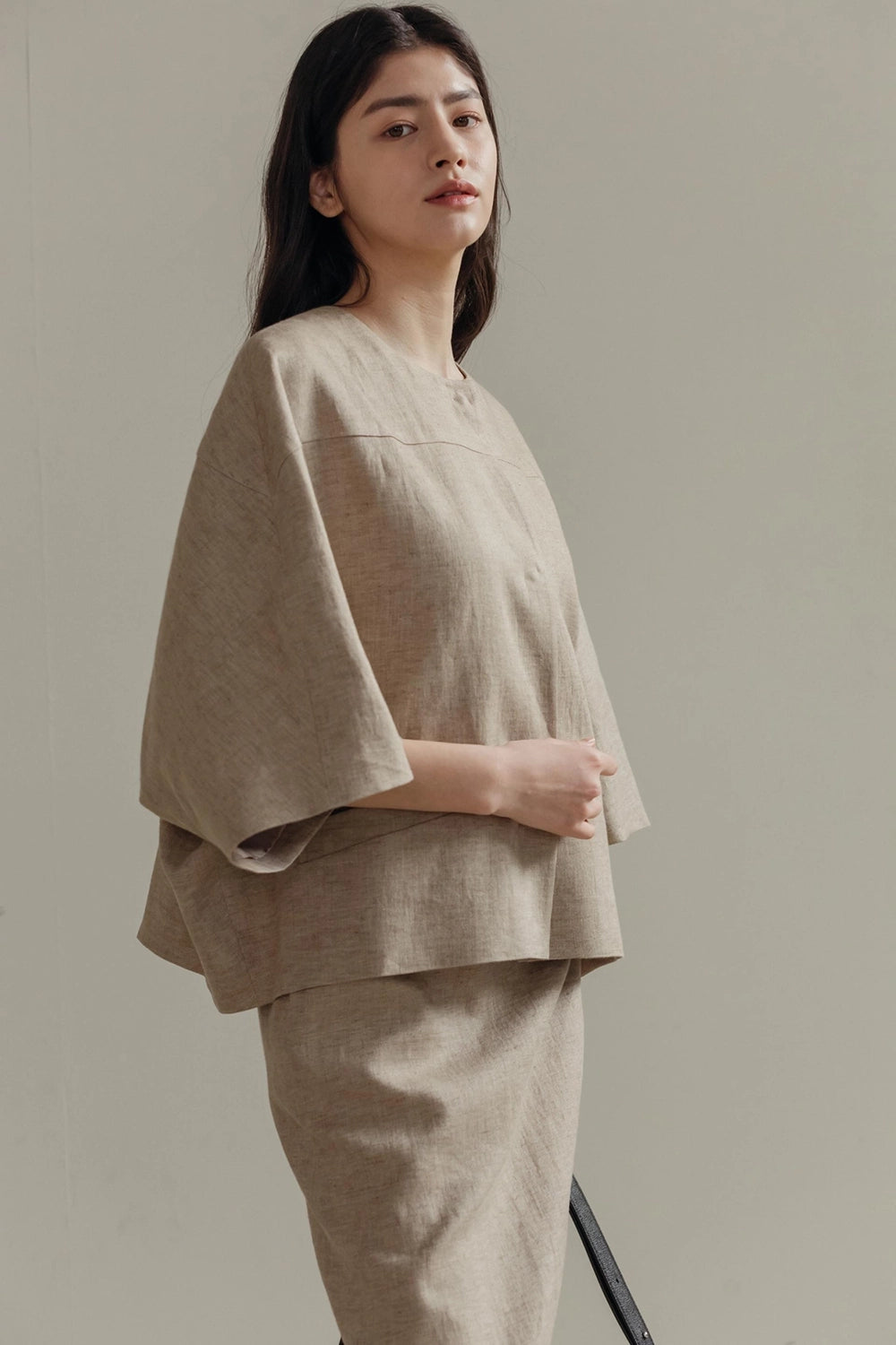Lila Oversized Linen Jacket