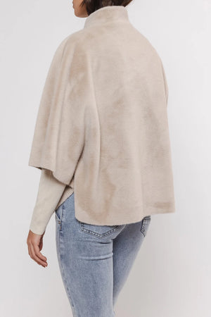 Dewi Faux Fur Cape