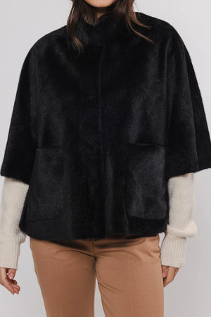 Dewi Faux Fur Cape