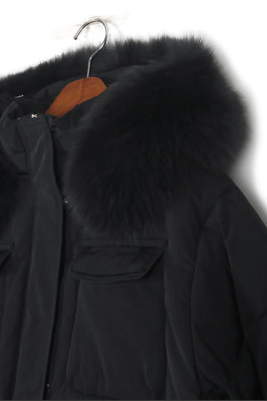 Fox Fur Mid Down Jacket