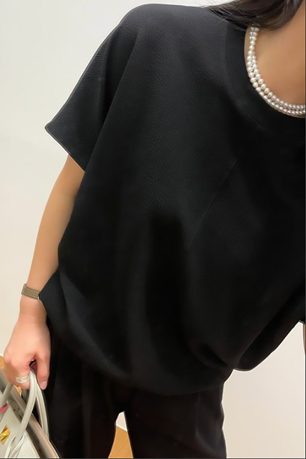 Crinkle Short Sleeve Pants Set